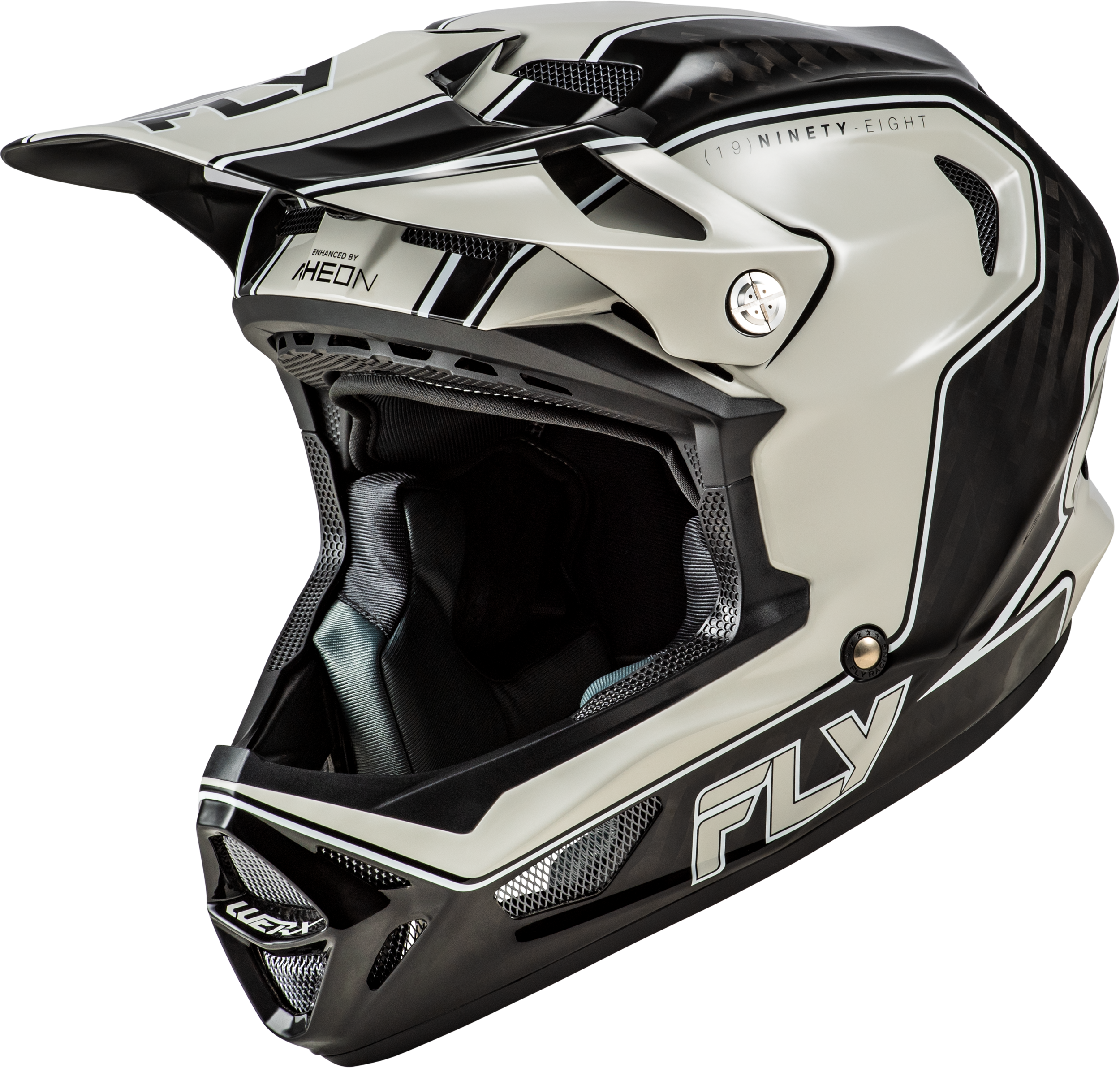 Werx R Flow Carbon Helmet Black Carbon/Grey Lg