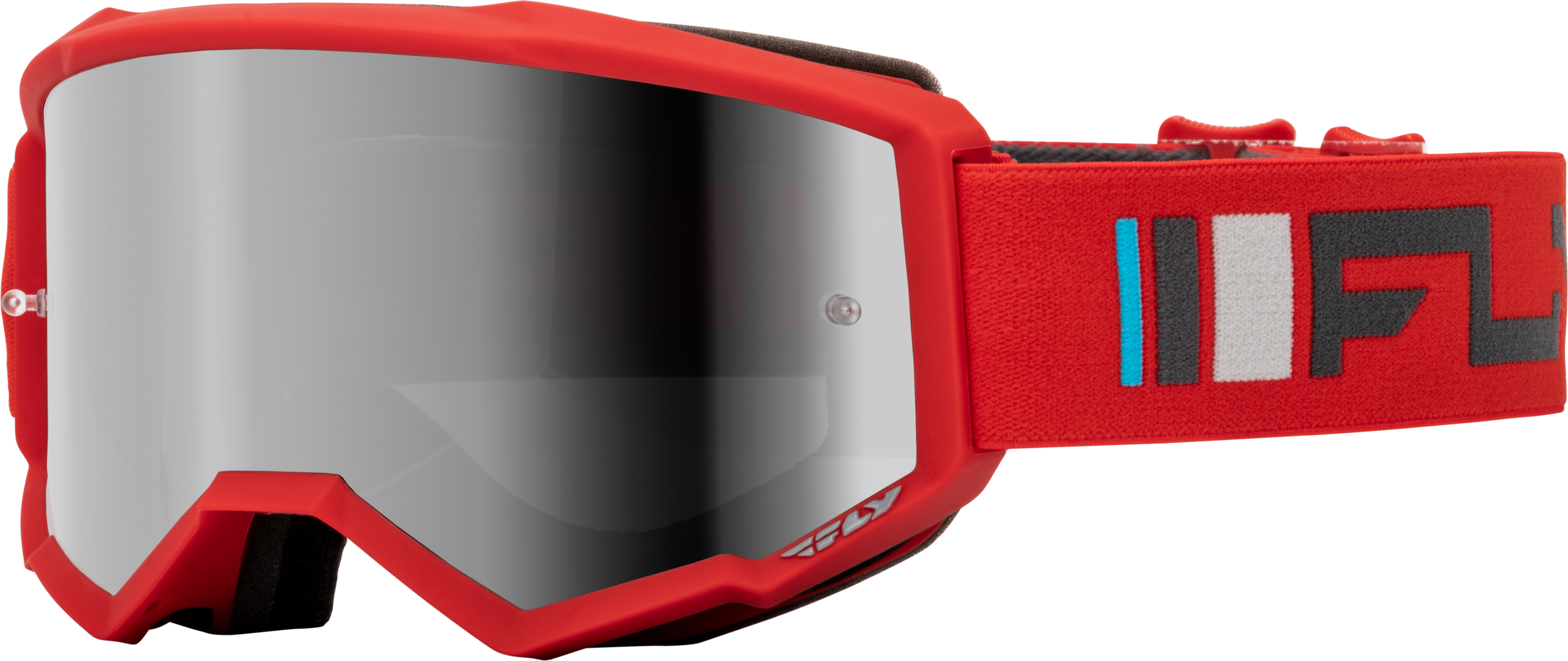 Youth Zone Goggle Red/Charcoal W/ Silver Mirror/Smoke Lens