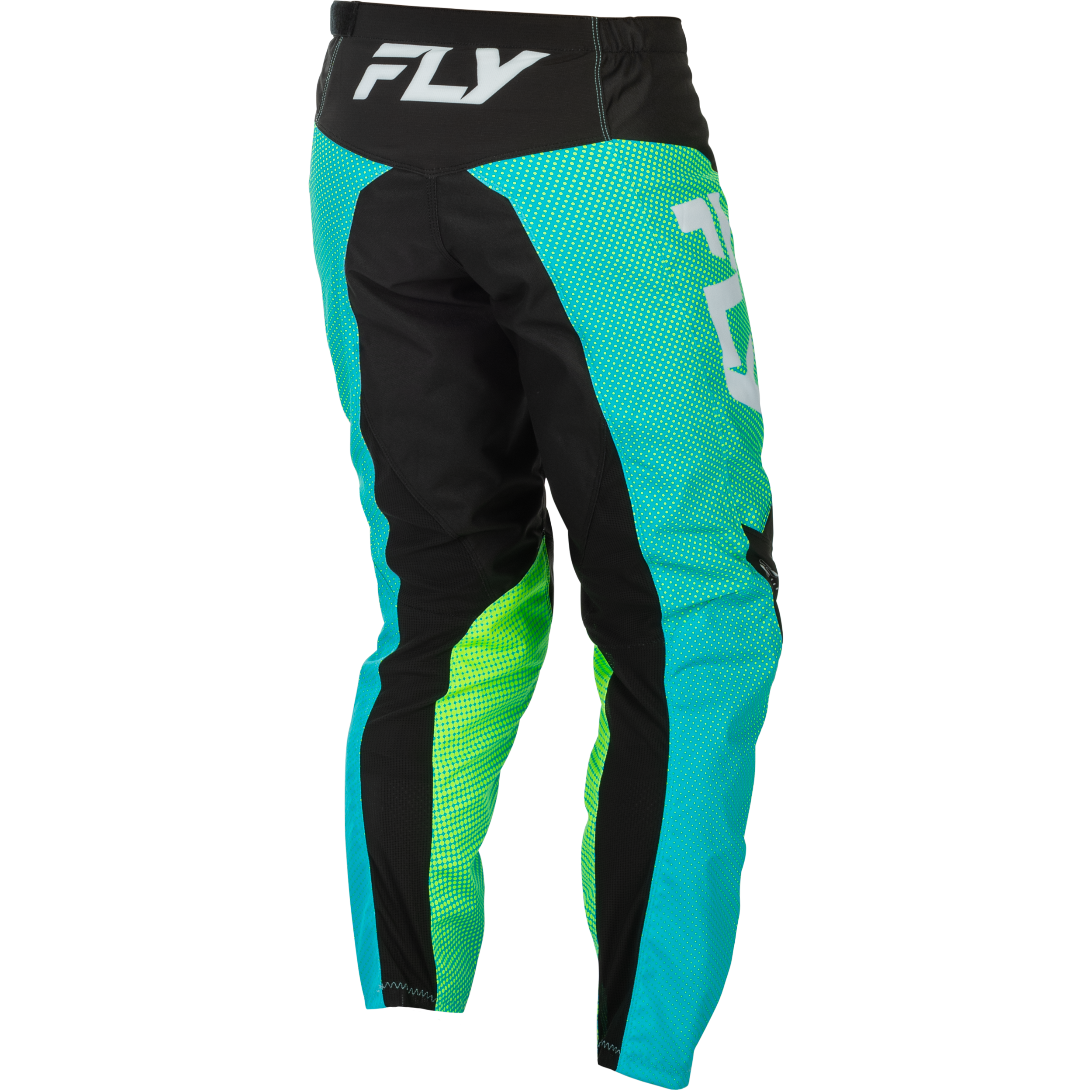 F 16 Pants Aqua/Black/White Sz 28