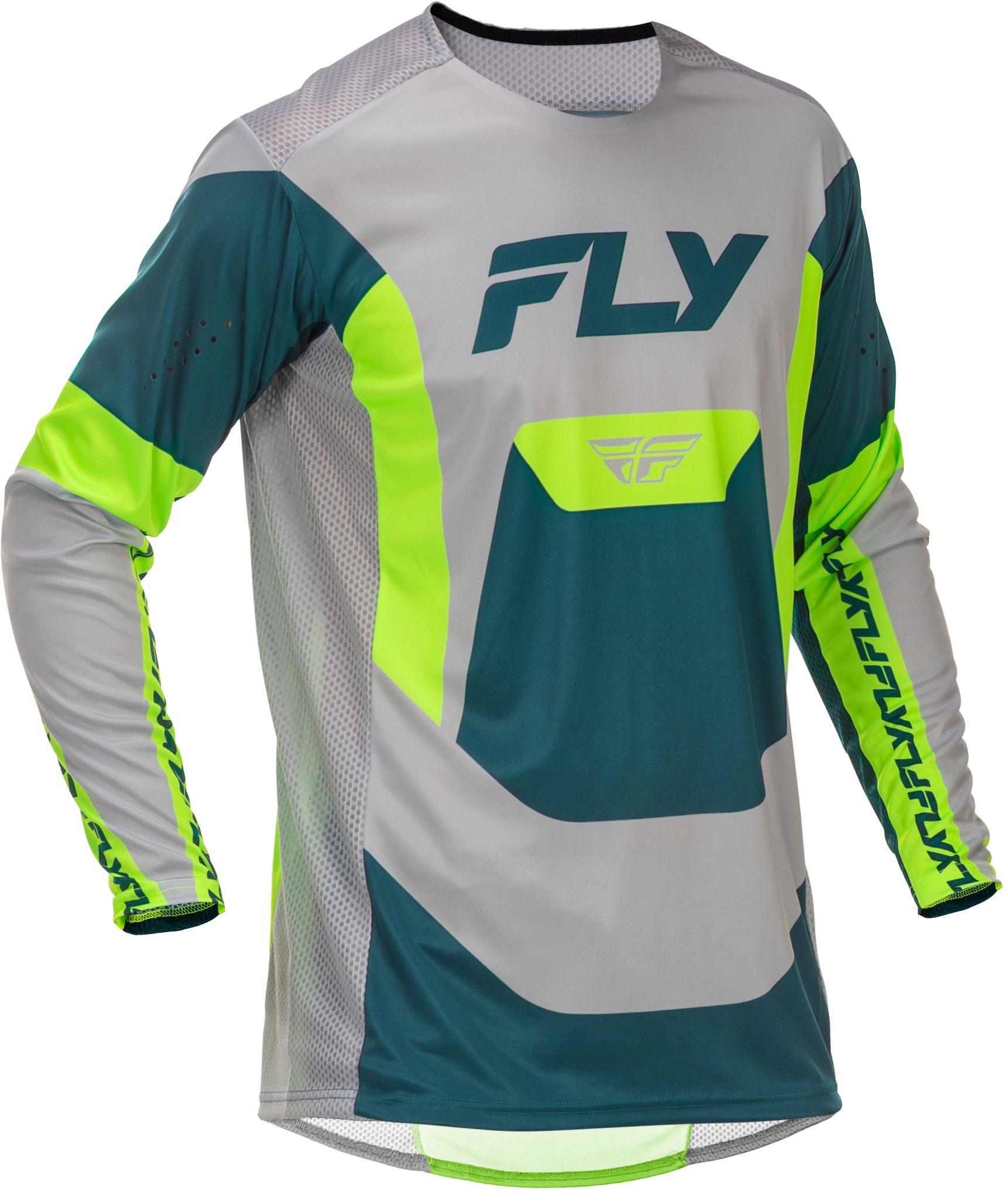 Lite Jersey Grey/Lime/Teal Md
