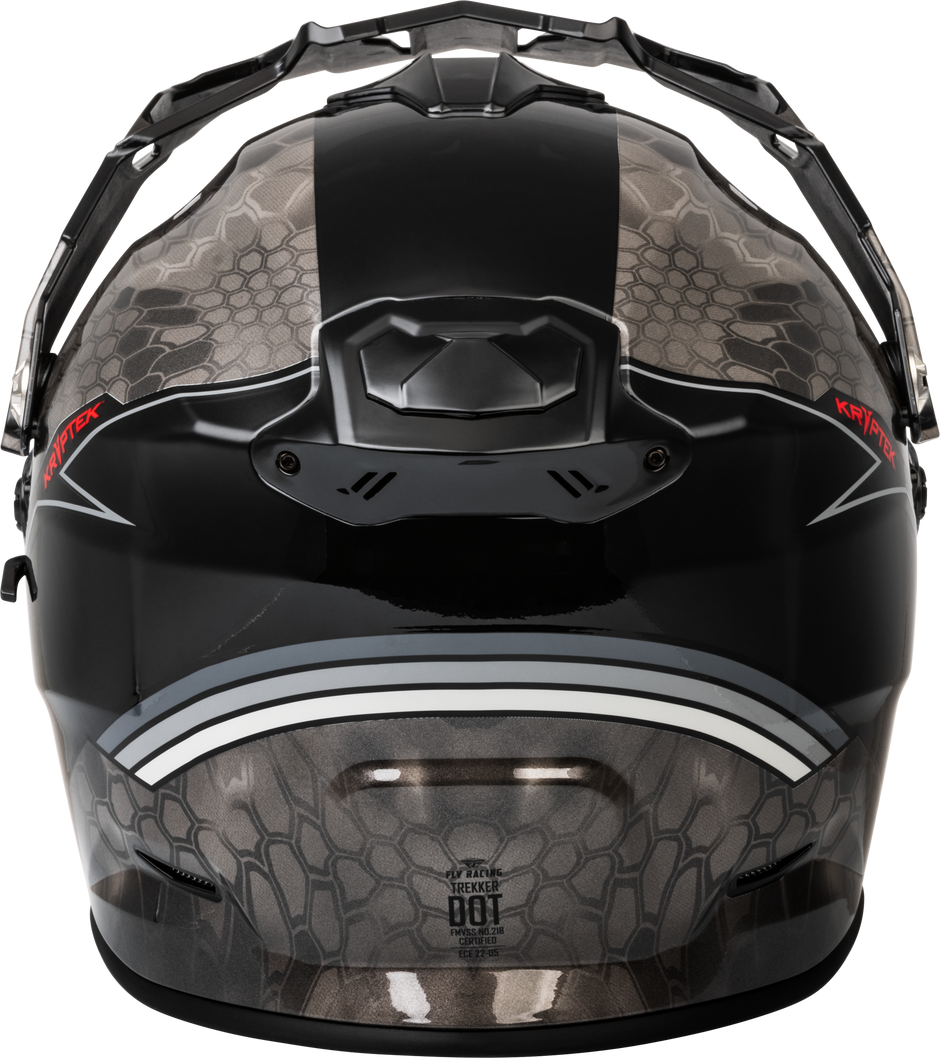 Trekker Cw Conceal Helmet Elec Shld Black/Grey/White Lg