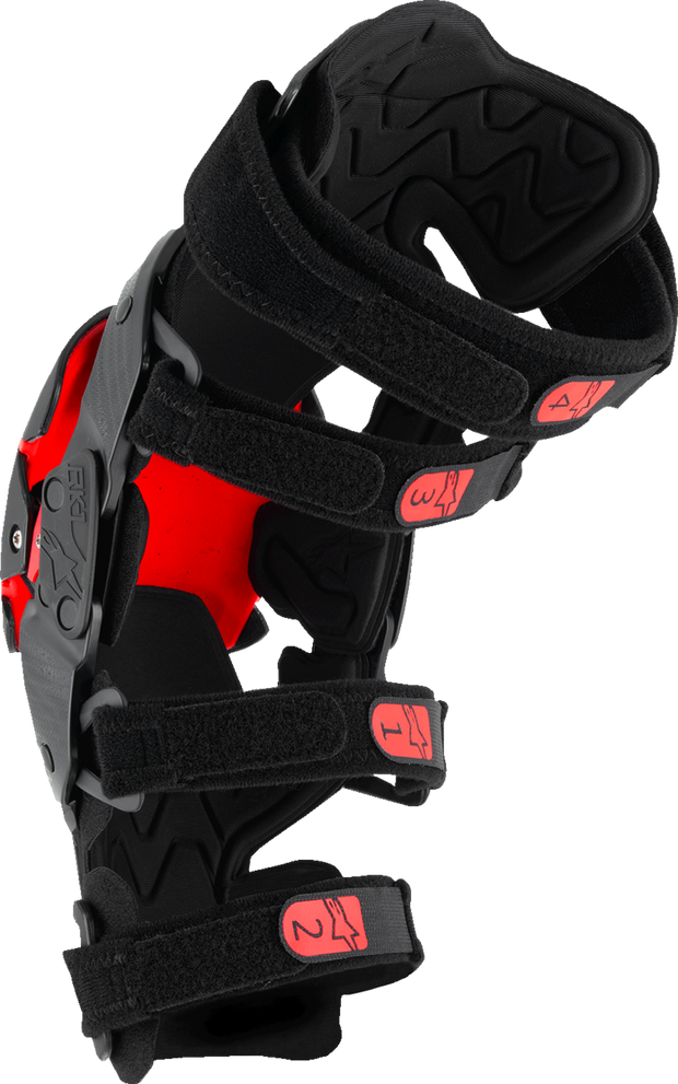 ALPINESTARS RK-1 Plasma Knee Braces - Black/Red - S/M 6501725-13-SM