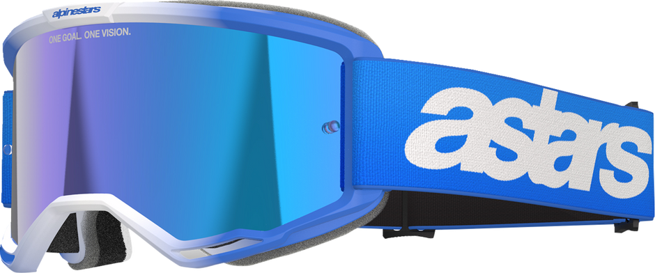 ALPINESTARS GOGGLES Vision 5 Goggle - Blaze - Blue - Blue Mirror Lens 5102125-7271