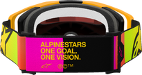 ALPINESTARS GOGGLES Vision 8 Goggle - Corp - Yellow/Pink - Red Mirror Lens 5101625-5023