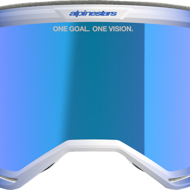 ALPINESTARS GOGGLES Vision 5 Goggle - Blaze - Blue - Blue Mirror Lens 5102125-7271