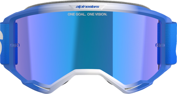ALPINESTARS GOGGLES Vision 5 Goggle - Blaze - Blue - Blue Mirror Lens 5102125-7271