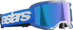 ALPINESTARS GOGGLES Vision 5 Goggle - Blaze - Blue - Blue Mirror Lens 5102125-7271