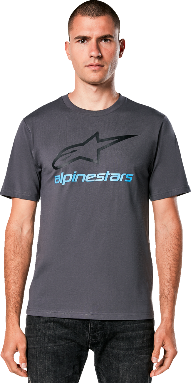 ALPINESTARS Always 2.0 CSF T-Shirt - Charcoal/Black/Blue - Large 1214-73106-1818-L