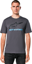 ALPINESTARS Always 2.0 CSF T-Shirt - Charcoal/Black/Blue - Large 1214-73106-1818-L