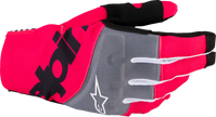 ALPINESTARS Techstar MX Gloves - Black/Fluo Pink - Small 3560125-1390-S