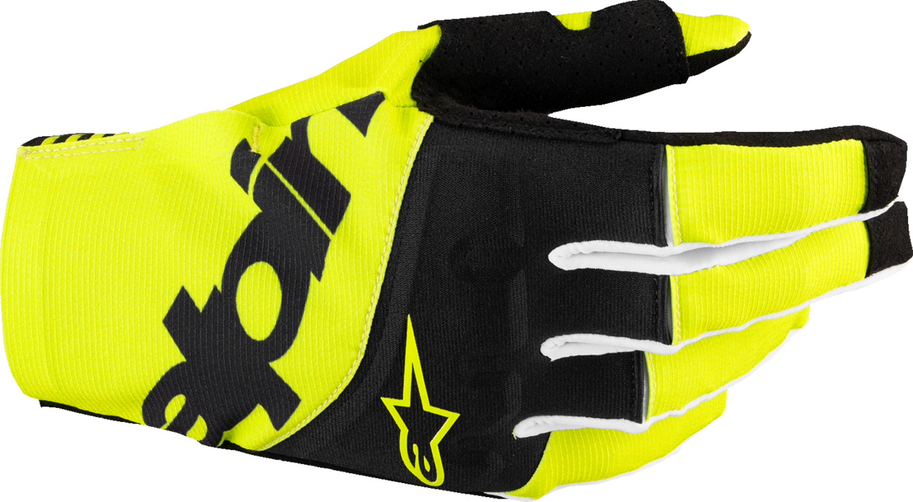 ALPINESTARS Techstar MX Gloves - Black/Fluo Yellow - Medium 3560125-155-M