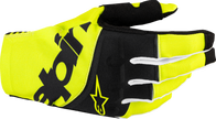 ALPINESTARS Techstar MX Gloves - Black/Fluo Yellow - Medium 3560125-155-M