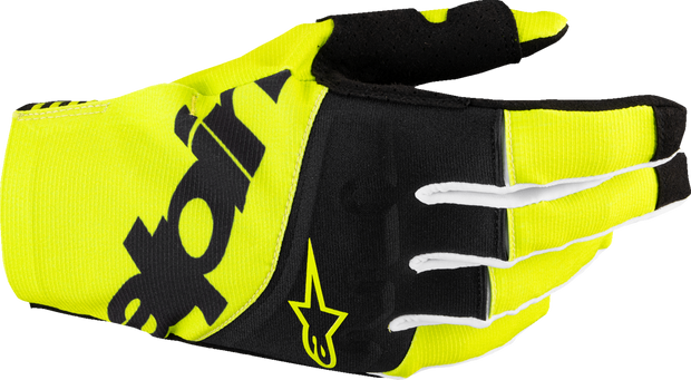 ALPINESTARS Techstar MX Gloves - Black/Fluo Yellow - Medium 3560125-155-M