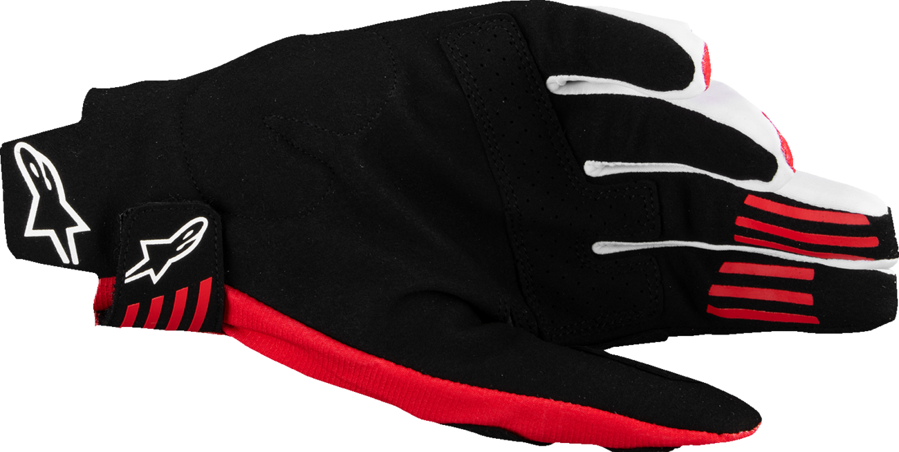 ALPINESTARS Techstar MX Gloves - Black/Bright Red - Small 3560125-1303-S
