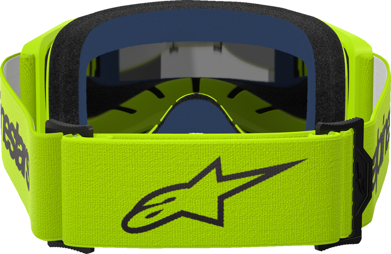 ALPINESTARS GOGGLES Vision 3 Goggle - Wordmark - Yellow Fluo - Silver Mirror Lens 5103225-5299