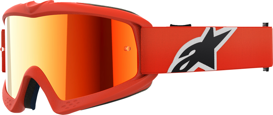 ALPINESTARS GOGGLES Youth Vision Goggle - Corp - Orange - Red Mirror Lens 5140225-480