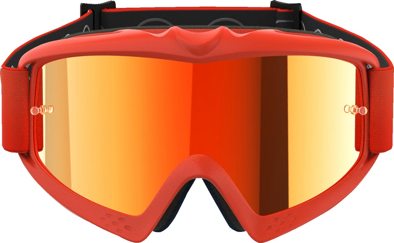 ALPINESTARS GOGGLES Youth Vision Goggle - Corp - Orange - Red Mirror Lens 5140225-480