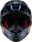 ALPINESTARS Supertech M10 Helmet - TLD Edition 25 - MIPS® - Gloss Dark Blue/Orange/Yellow/Fluo Red - XS 8300225-7156-XS