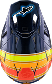 ALPINESTARS Supertech M10 Helmet - TLD Edition 25 - MIPS® - Gloss Dark Blue/Orange/Yellow/Fluo Red - XS 8300225-7156-XS