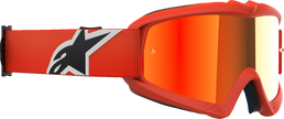 ALPINESTARS GOGGLES Youth Vision Goggle - Corp - Orange - Red Mirror Lens 5140225-480