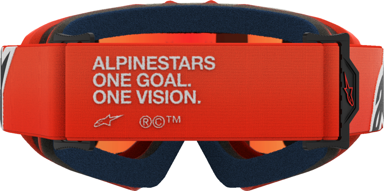 ALPINESTARS GOGGLES Youth Vision Goggle - Corp - Orange - Red Mirror Lens 5140225-480