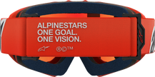 ALPINESTARS GOGGLES Youth Vision Goggle - Corp - Orange - Red Mirror Lens 5140225-480