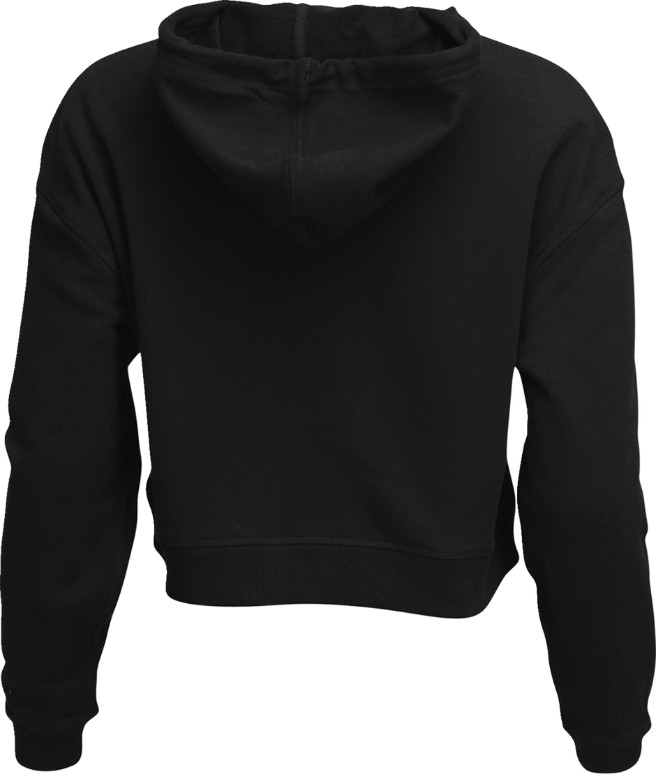 THOR Women's Noise Pullover Crop Hoodie - Black - Small 3051-1245