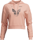 THOR Women's Iconic Pullover Crop Hoodie - Pink - Medium 3051-1250