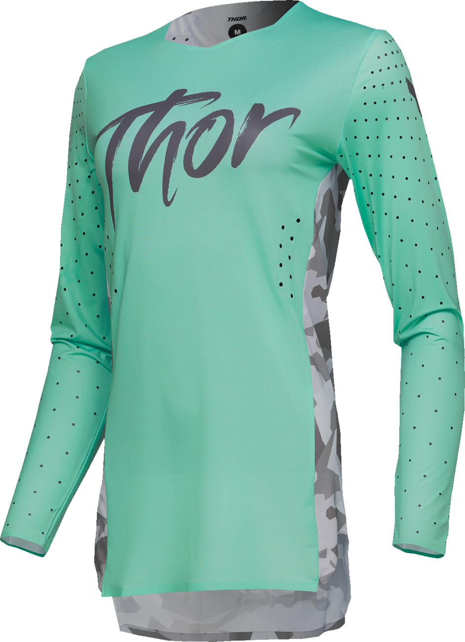 THOR Women's Sportmode Shadow Jersey - Teal - XS 2911-0320