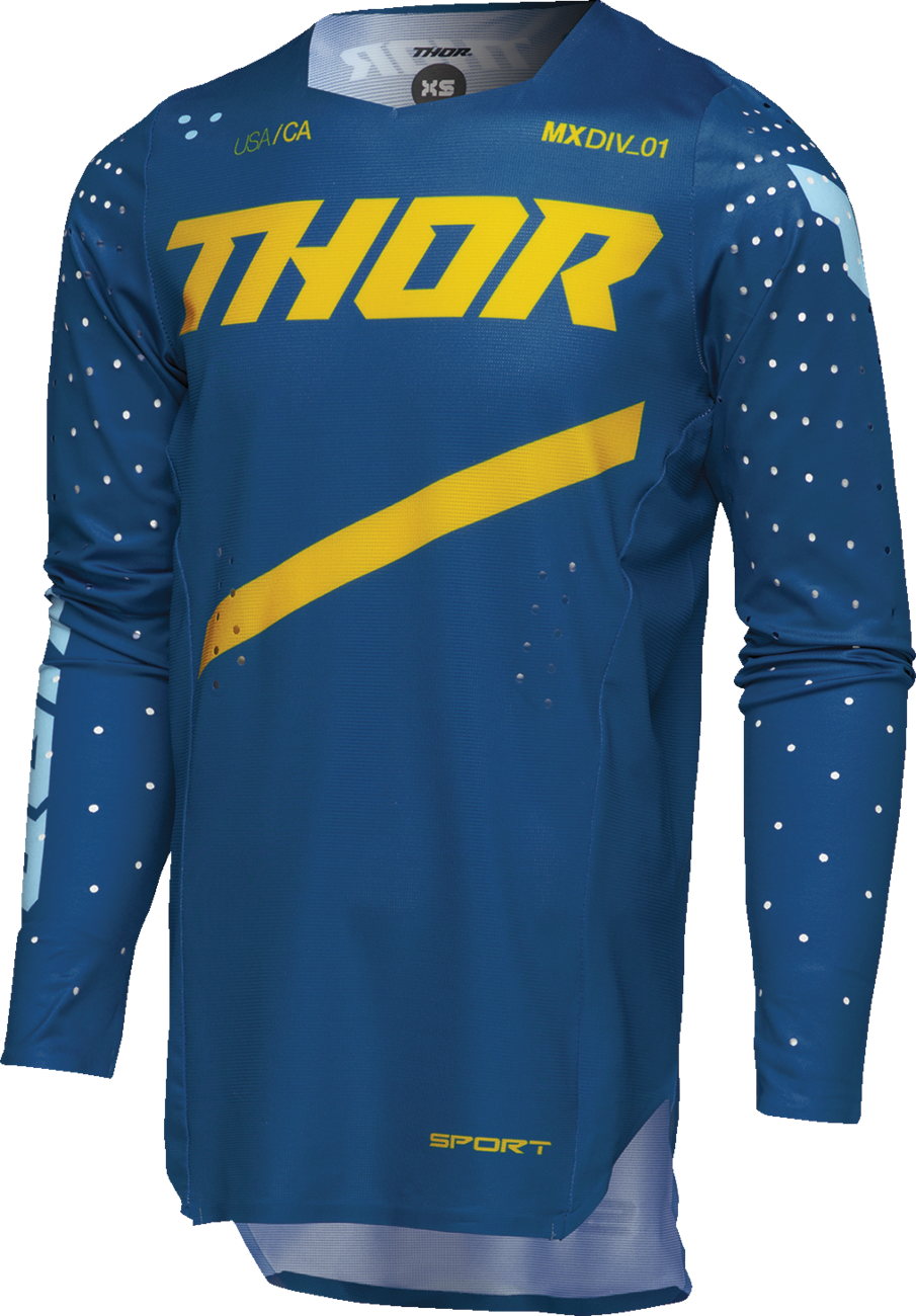 THOR Youth Sportmode Brave Jersey - Blue - Medium 2912-2536