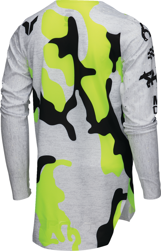THOR Youth Sportmode Riot Jersey - White/Acid - Medium 2912-2539