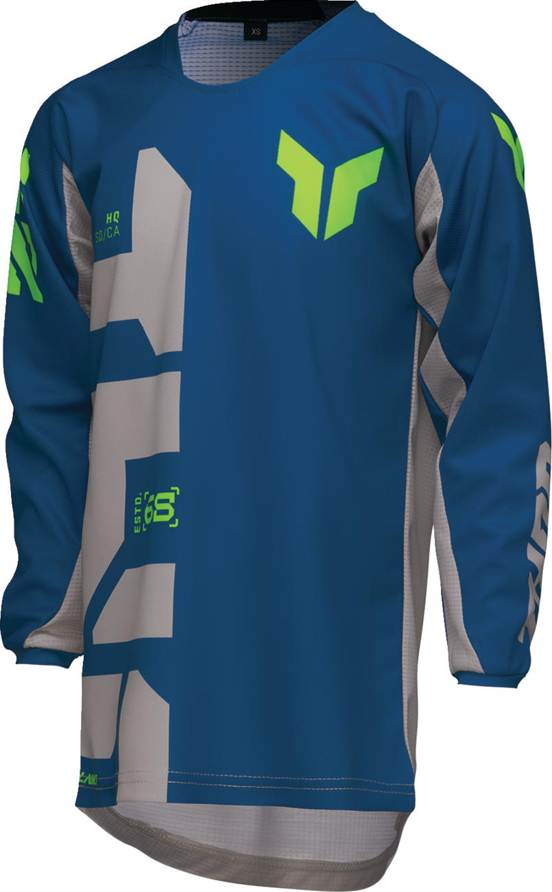 THOR Youth Launchmode Forge Jersey - Blue - Large 2912-2552