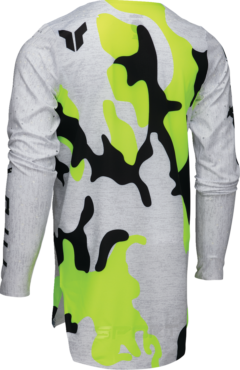 THOR Youth Sportmode Riot Jersey - White/Acid - Medium 2912-2539
