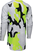 THOR Youth Sportmode Riot Jersey - White/Acid - Medium 2912-2539
