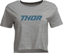 THOR Women's Corp Crop T-Shirt - Heather Gray - XL 3031-4311