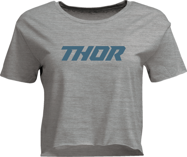 THOR Women's Corp Crop T-Shirt - Heather Gray - XL 3031-4311