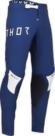 THOR Sportmode Strike Pants in navy color, offroad ATV apparel, US size 33, with durable fabric and sporty design.
