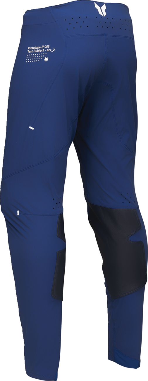 THOR Sportmode Strike Pants in navy, offroad ATV apparel, US size 33, showing durable fabric and sporty design.