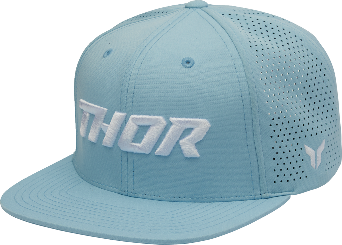 Light blue THOR Corp hat from the Headwear Group, featuring a casual design and adjustable fit.