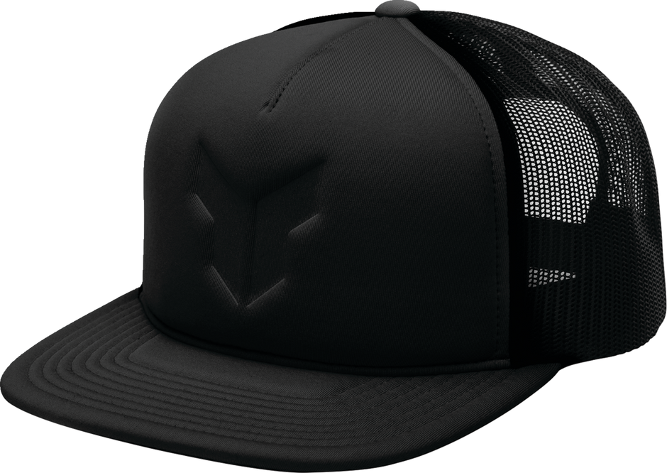 Black THOR Shadow hat from the Headwear Group, featuring a sleek design and adjustable fit.