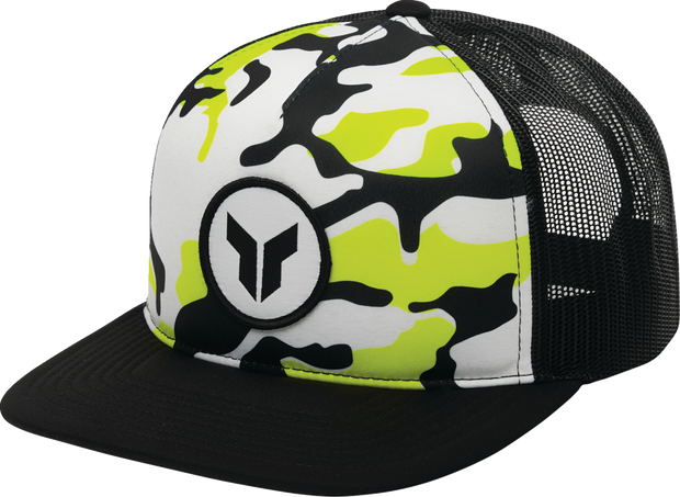 THOR Riot Hat in Acid color, stylish headwear with bold design, made by THOR for motorcycle or sports enthusiasts.