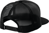 Black THOR Shadow hat, stylish headwear with a curved brim and adjustable strap, designed for comfortable casual wear.