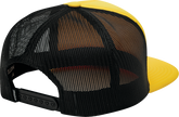 Yellow THOR Shadow Hat, stylish headwear with a curved brim and adjustable strap, designed for outdoor activities.