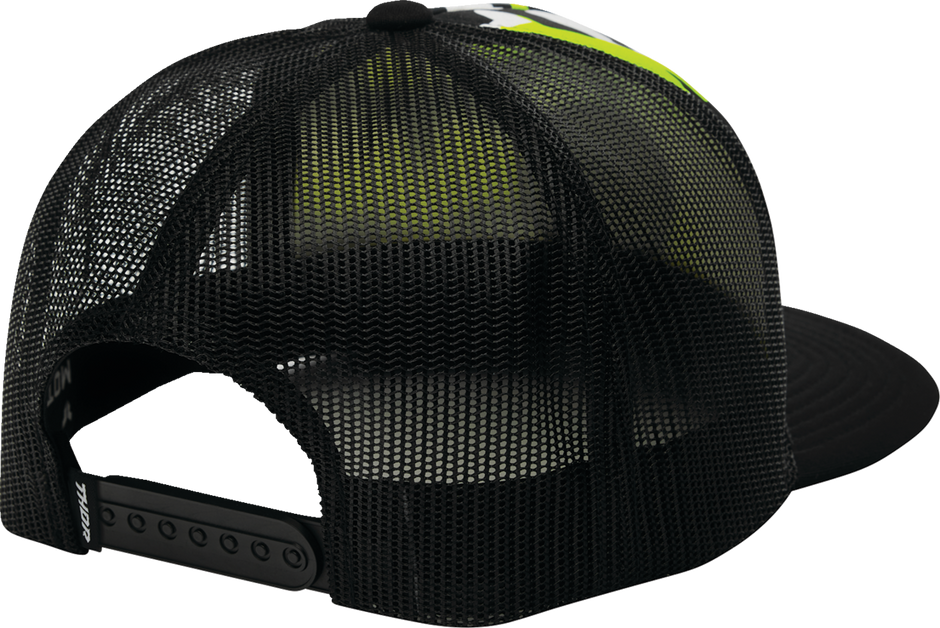 THOR Riot Hat in acid color, stylish headwear from the THOR brand, featuring a sleek, lightweight design with bold branding.