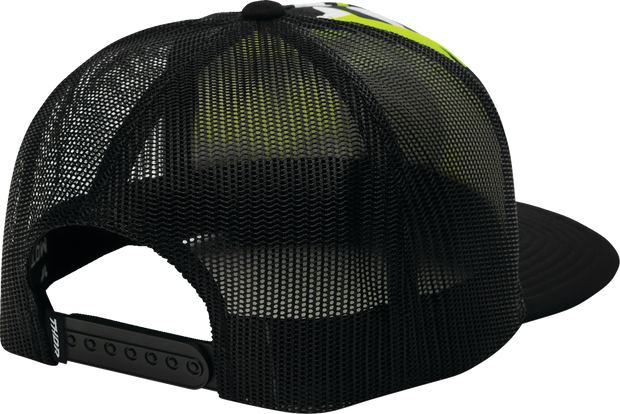 THOR Riot Hat in acid color, stylish headwear from the THOR brand, featuring a sleek, lightweight design with bold branding.
