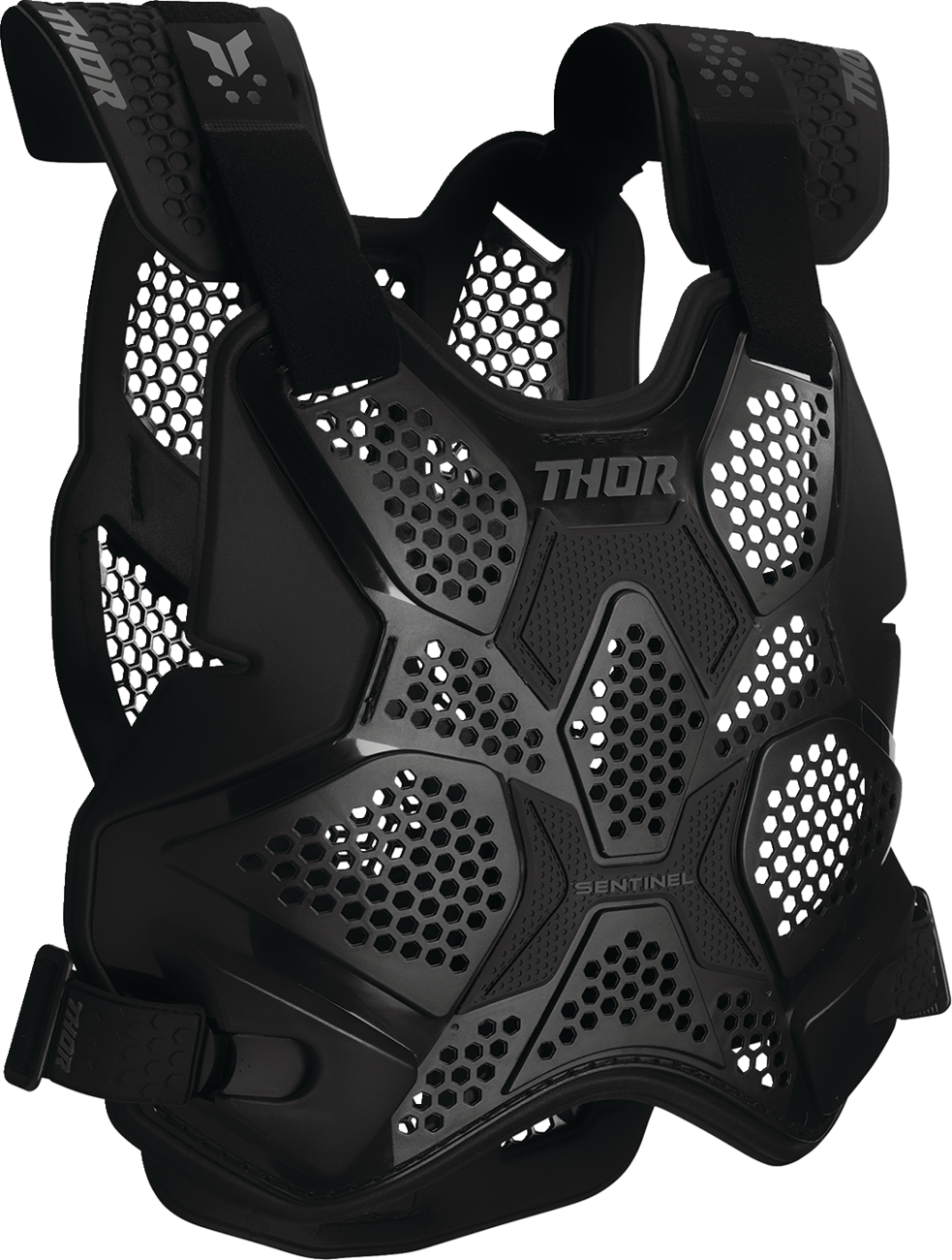 Black THOR Sentinel LTD Guard protective gear in XL/2XL size, featuring durable construction and adjustable straps.