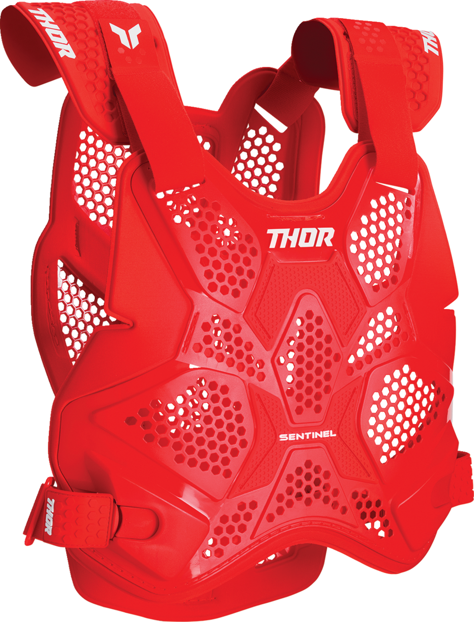 Red THOR Sentinel LTD Guard protective gear in size M/L, designed for rider safety and impact protection.