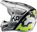 THOR Reflex Sport Riot MIPS offroad full face helmet in gray and acid color, small size, designed for adult motocross riding.
