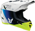 THOR Reflex Sport Offroad Full Face Helmet in navy and acid colors, MIPS® safety technology, XS size, adult motocross helmet