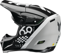 THOR Reflex Sport Riot MIPS offroad full face adult helmet in black and white, size XL, with ventilation and adjustable strap.